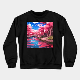 Anime Style Landscape Crewneck Sweatshirt